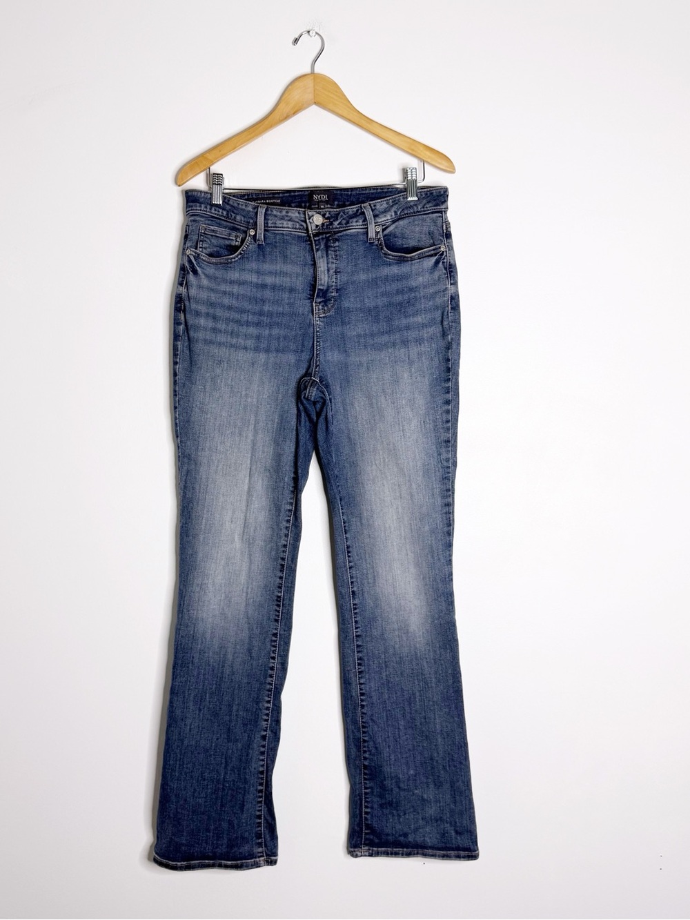 NYDJ Barbara Bootcut Jeans Size 10 Medium Wash Lift Tuck Technology
